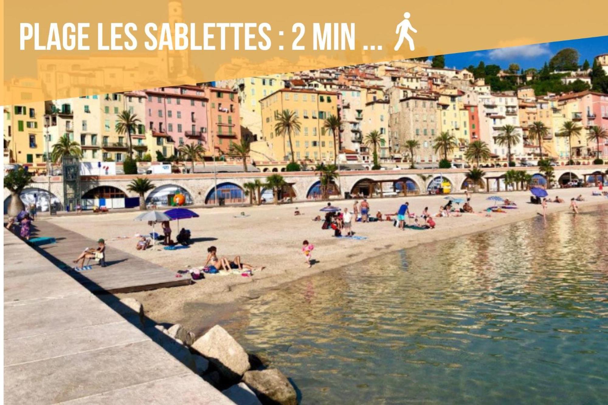 Ou Mentounasc - Duplex Vieille Ville Menton - Free Parking ภายนอก รูปภาพ